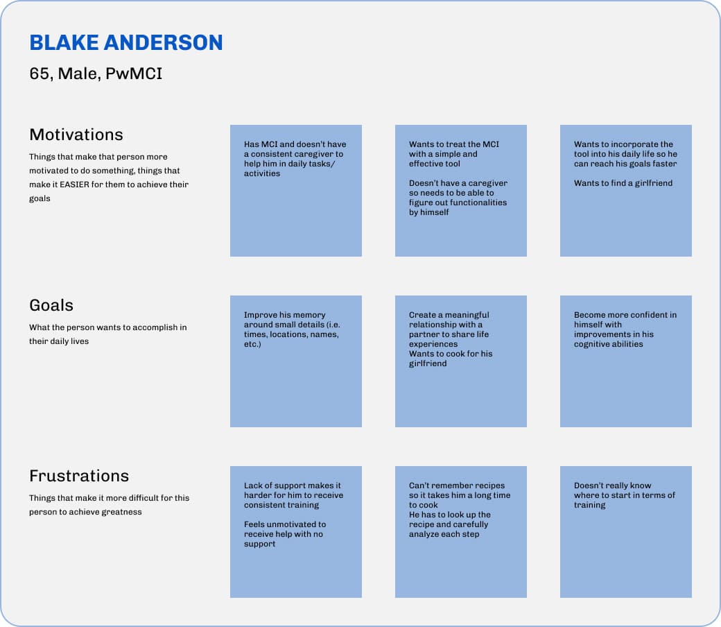 Blake Anderson user persona